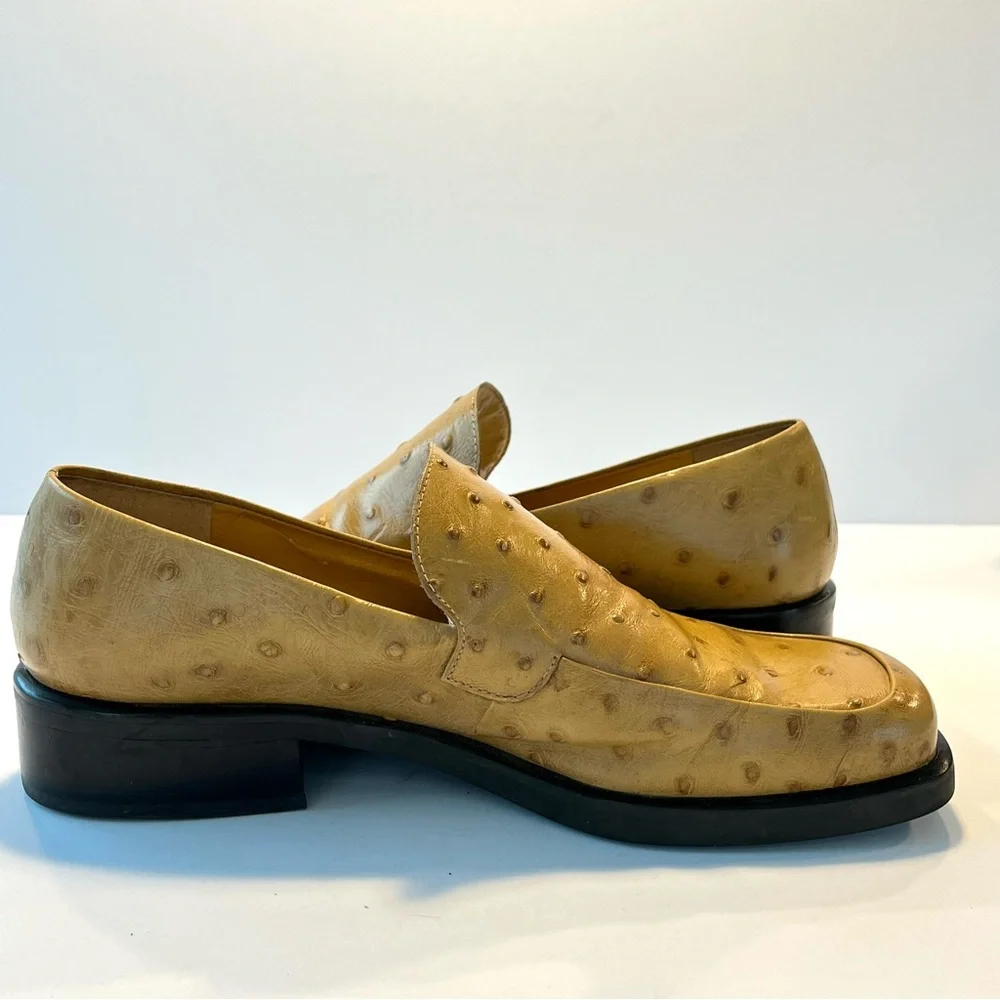 Franco Sarto Women’s Tan Leather Loafers Size 8.5
